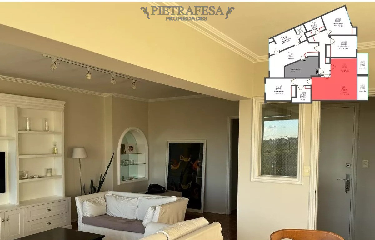 Apartamento ID.9303 - Apto en venta 3 dormitorios, 2 baños-Pocitos