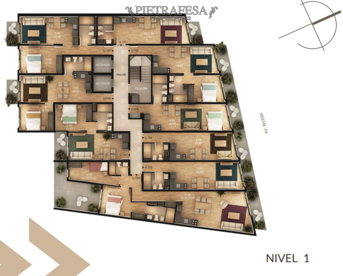Apartamento ID.10109 - Monoambiente a estrenar con terraza -Buceo