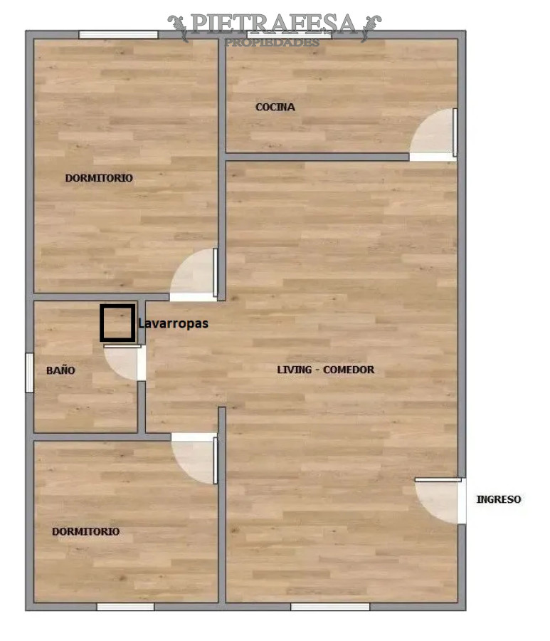 Apartamento ID.13934 - Apto en alquiler 2 dormitorios, 1 baño-Prado 
