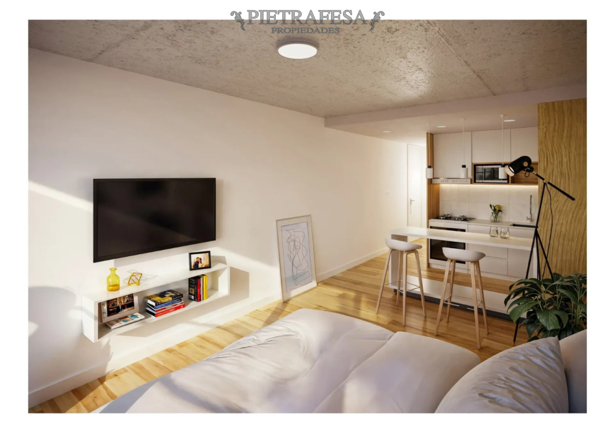 Apartamento ID.15691 - Apartamento en venta, monoambiente, 1 baño, terraza. Gastos bajos. Pocitos.