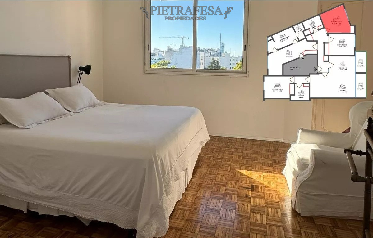 Apartamento ID.9303 - Apto en venta 3 dormitorios, 2 baños-Pocitos