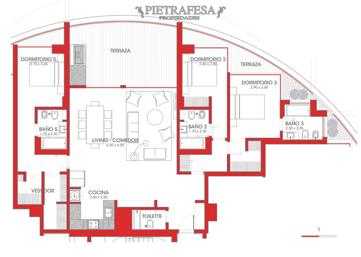 Apartamento ID.3561 - Apartamento en venta a estrenar 3 dormitorios 4 baños con terraza- Av. las Américas- Carrasco Este