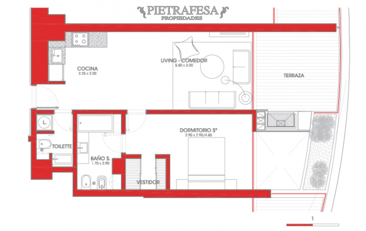 Apartamento ID.3557 - Apartamento en venta a estrenar 1 dormitorio 2 baños con terraza- Av. Las Américas - Carrasco Este