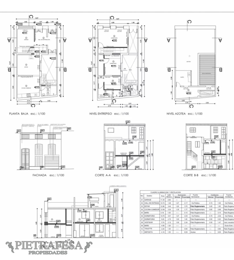 Casa ID.10424 - Casa a terminar en venta, 3 dormitorios, 2 baños-Palermo 