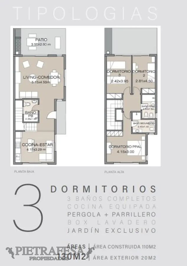 Casa ID.9770 - Casa a estrenar 2 dormitorios,3 baños, cochera-Carrasco Norte