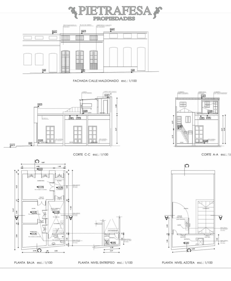 Casa ID.10424 - Casa a terminar en venta, 3 dormitorios, 2 baños-Palermo 