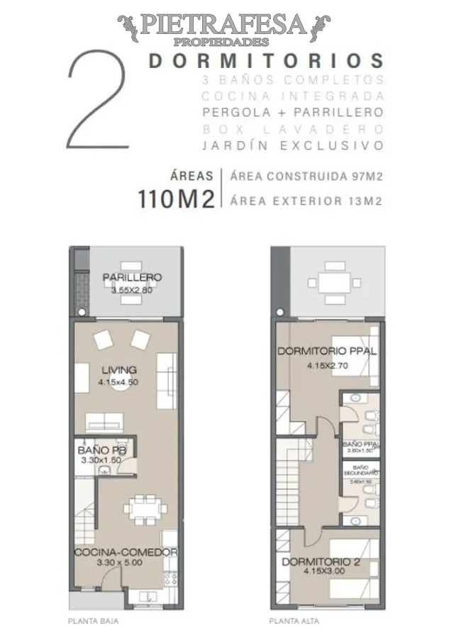 Casa ID.9769 - Casa a estrenar 2 dormitorios,3 baños, cochera-Carrasco Norte