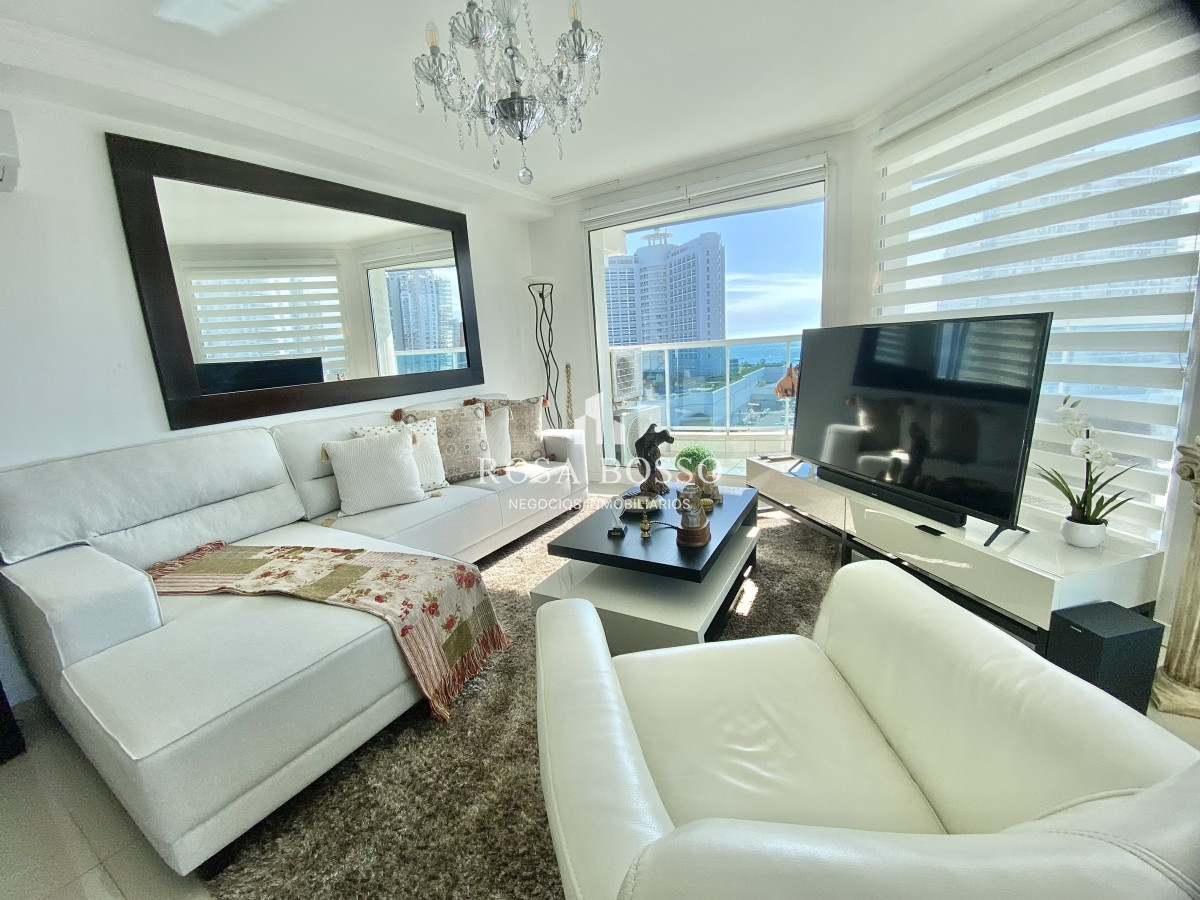 Alquiler, Apartamento, 3 dormitorios, Punta del Este, Mansa, con vista - RBS4801A