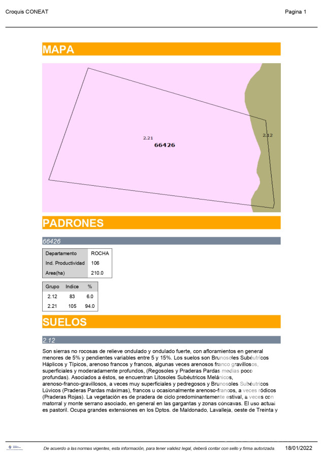 CAPO 210 Ha  Rocha ruta 15  La Paloma  AGRICOLA   GANADERO - GoPunta - Portal Inmobiliario de Punta del Este - Maldonado