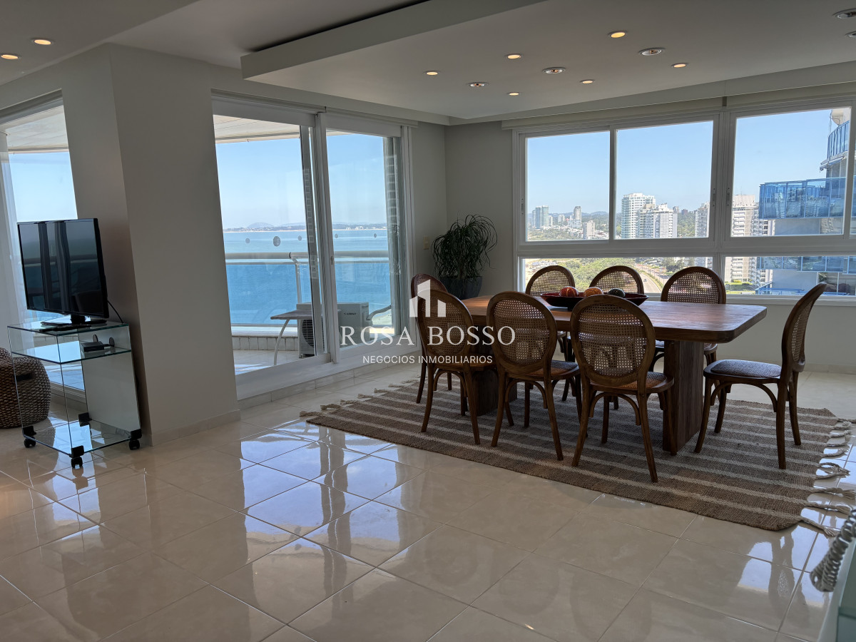 Apartamento ID.9382 -  venta y alquiler invierno mansa frente al mar tres suites y dependencias