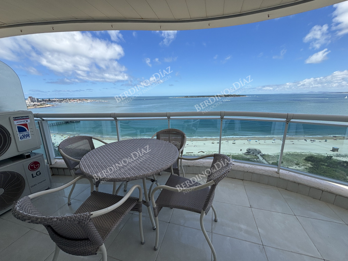 Apartamento ID.2722 -  venta y alquiler invierno mansa frente al mar tres suites y dependencias