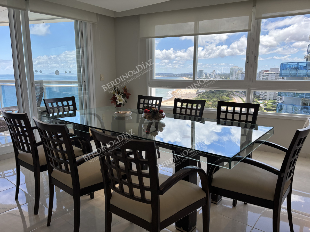 Apartamento ID.2722 -  venta y alquiler invierno mansa frente al mar tres suites y dependencias