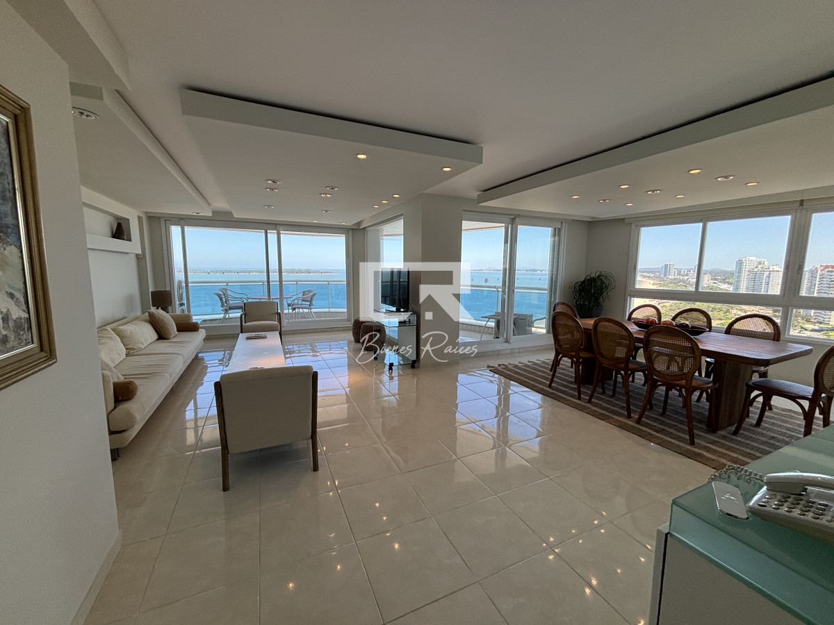 Apartamento ID.570 -  venta y alquiler invierno mansa frente al mar tres suites y dependencias