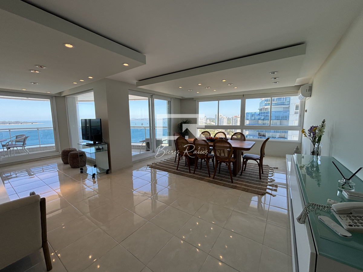 Apartamento ID.570 -  venta y alquiler invierno mansa frente al mar tres suites y dependencias