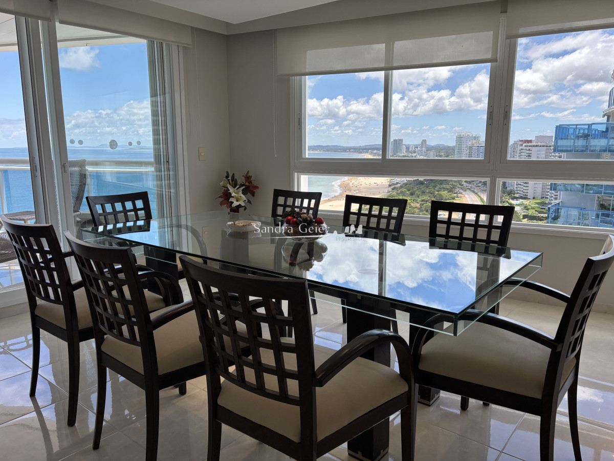Apartamento ID.1011 -  venta MILLENIUM TOWER mansa frente al mar tres suites y dependencias
