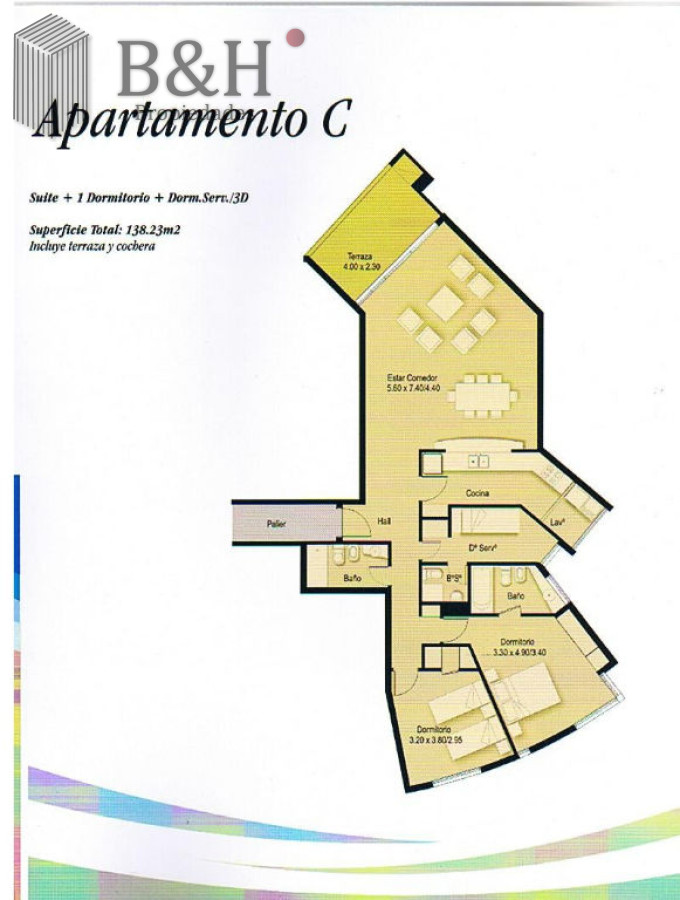 Apartamento ID.1568 - Lindo apto. a 50 mts del mar, servicio de playa, aire acondicionado