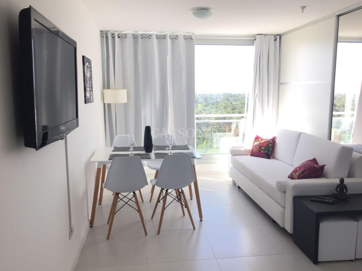 Apartamento ID.3351 - Monoambiente venta en torre con servicios piso alto sobre avenida roosevelt punta del este