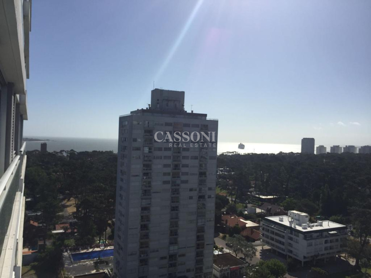 Apartamento ID.3351 - Monoambiente venta en torre con servicios piso alto sobre avenida roosevelt punta del este