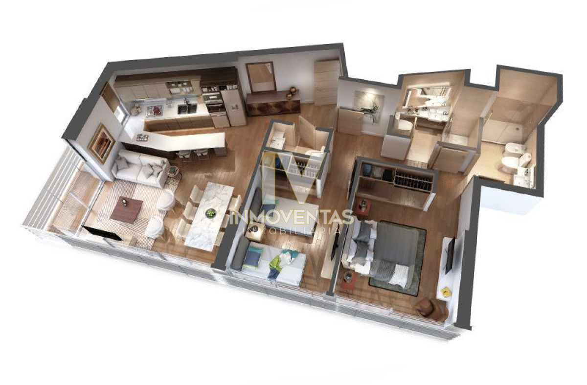 Apartamento ID.4709 - Apartamento en venta piso alto en Montevideo