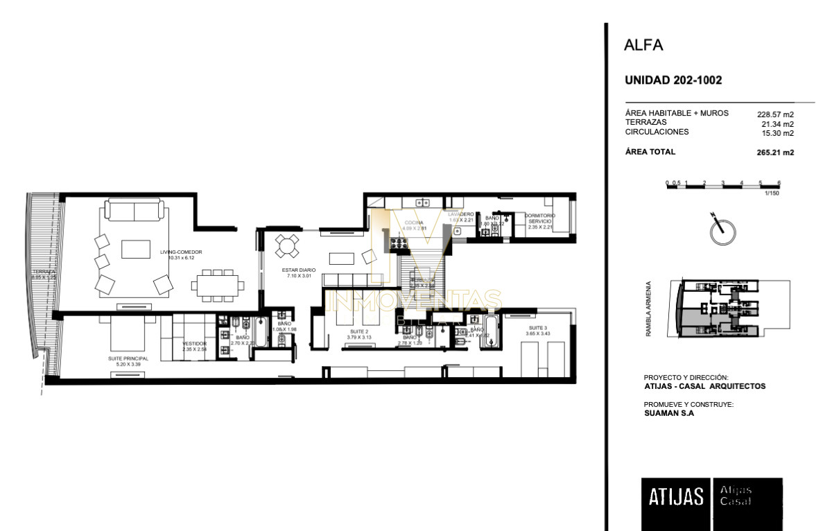 Apartamento ID.4746 - Puerto del Buceo, Primera Linea - Frente al Mar