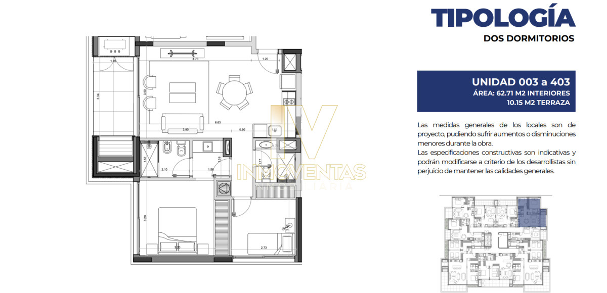 Apartamento ID.4803 - MANSA MOOD 32 APARTAMENTOS A LA VENTA POCAS UNIDADES 