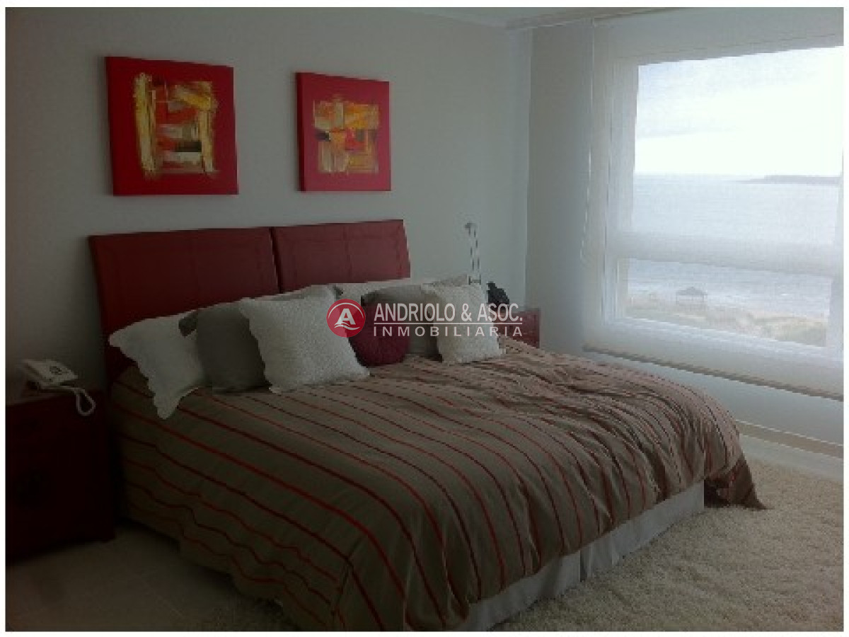 Apartamento ID.480 - primera linea de playa mansa, hermosa vista al mar y a la bahía de punta del este 