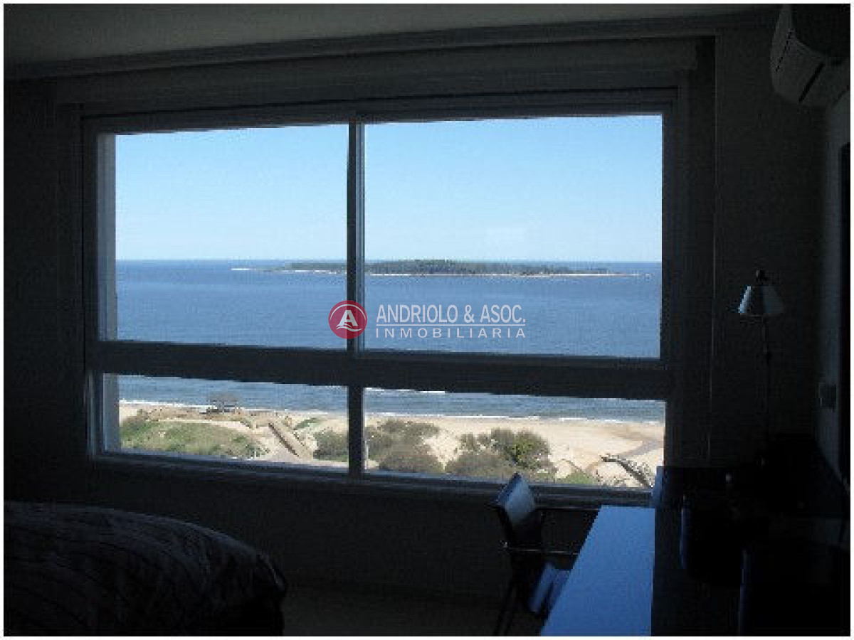 Apartamento ID.480 - primera linea de playa mansa, hermosa vista al mar y a la bahía de punta del este 