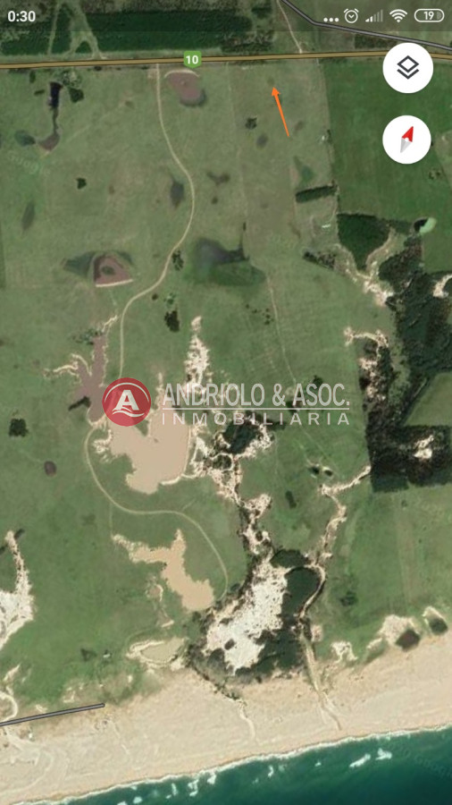 Campo Ref.6529 - excelente campo sobre ruta 10 a pocos metros del mar y 15 kilómetros de la pedrera