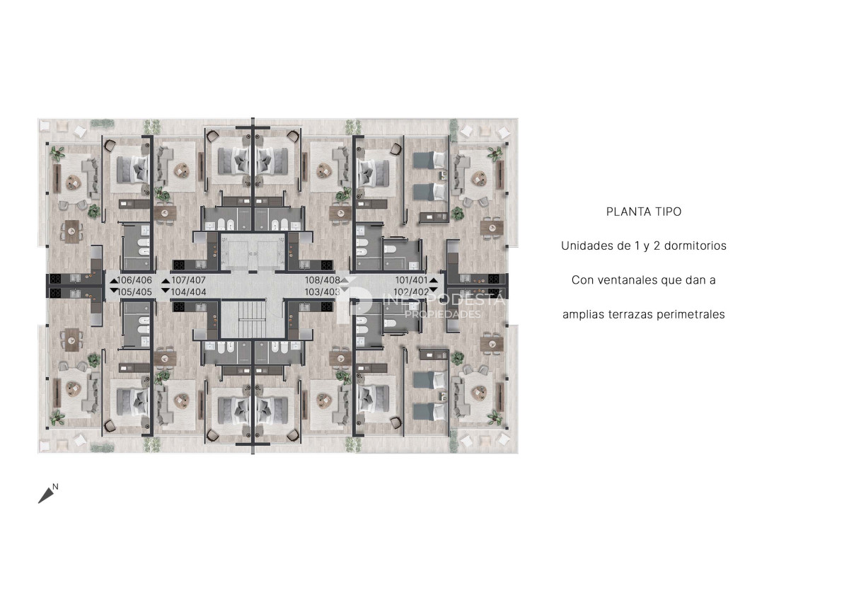 Apartamento ID.40395 - Venta proyecto 2 dormitorios en Península Punta del Este