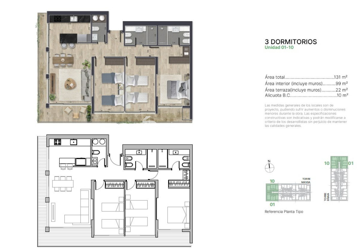 Apartamento ID.40540 - TORRES DEL ESTE MANSA 