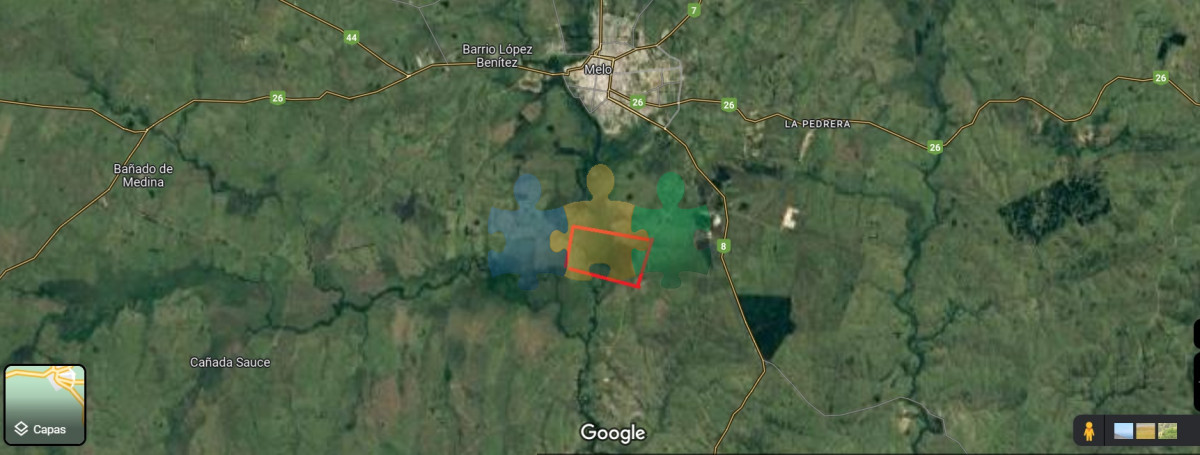 Campo Ref.783 - Campo de 245 has en Cerro Largo cercan de ciudad de Melo