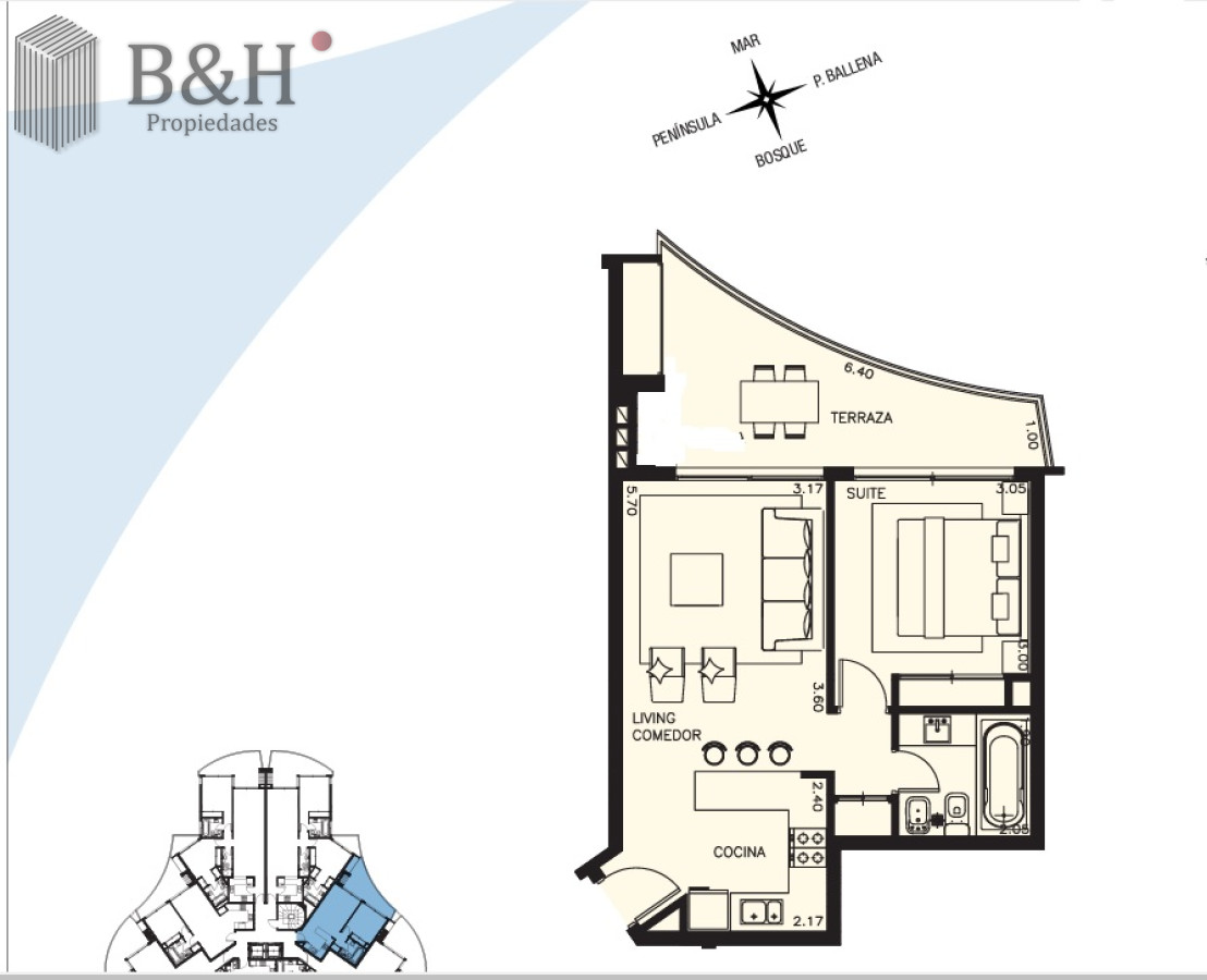 Apartamento ID.4855 - Venta Departamento 1 dormitorio parada 40 playa Mansa Punta del Este