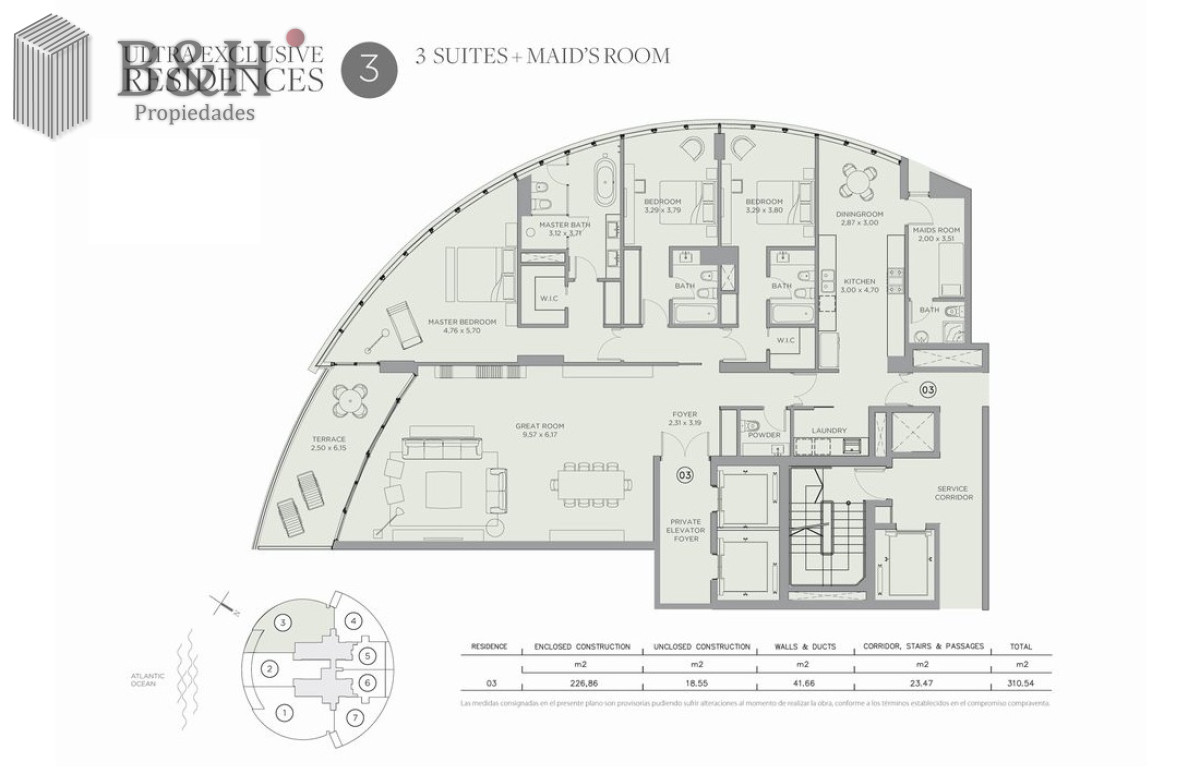 Apartamento ID.4622 - Trump Tower 3 suites mas servicio a estrenar Oportunidad de compra 