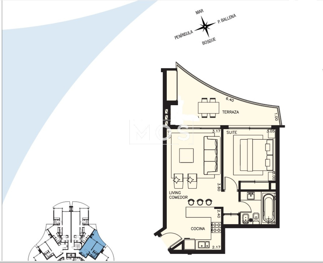 Apartamento ID.2943 - Venta apartamento 1 dormitorio parada 40 playa Mansa