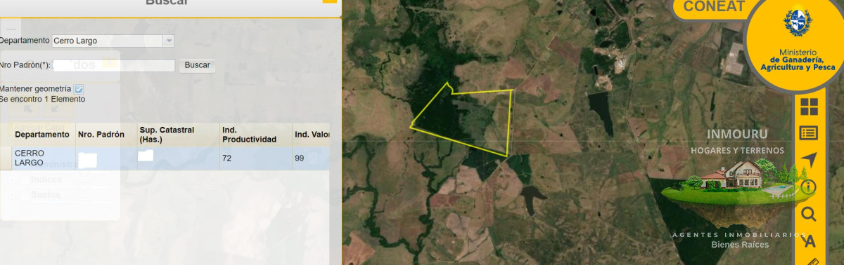 Campo Ref.783 - Campo de 245 has en Cerro Largo cercan de ciudad de Melo
