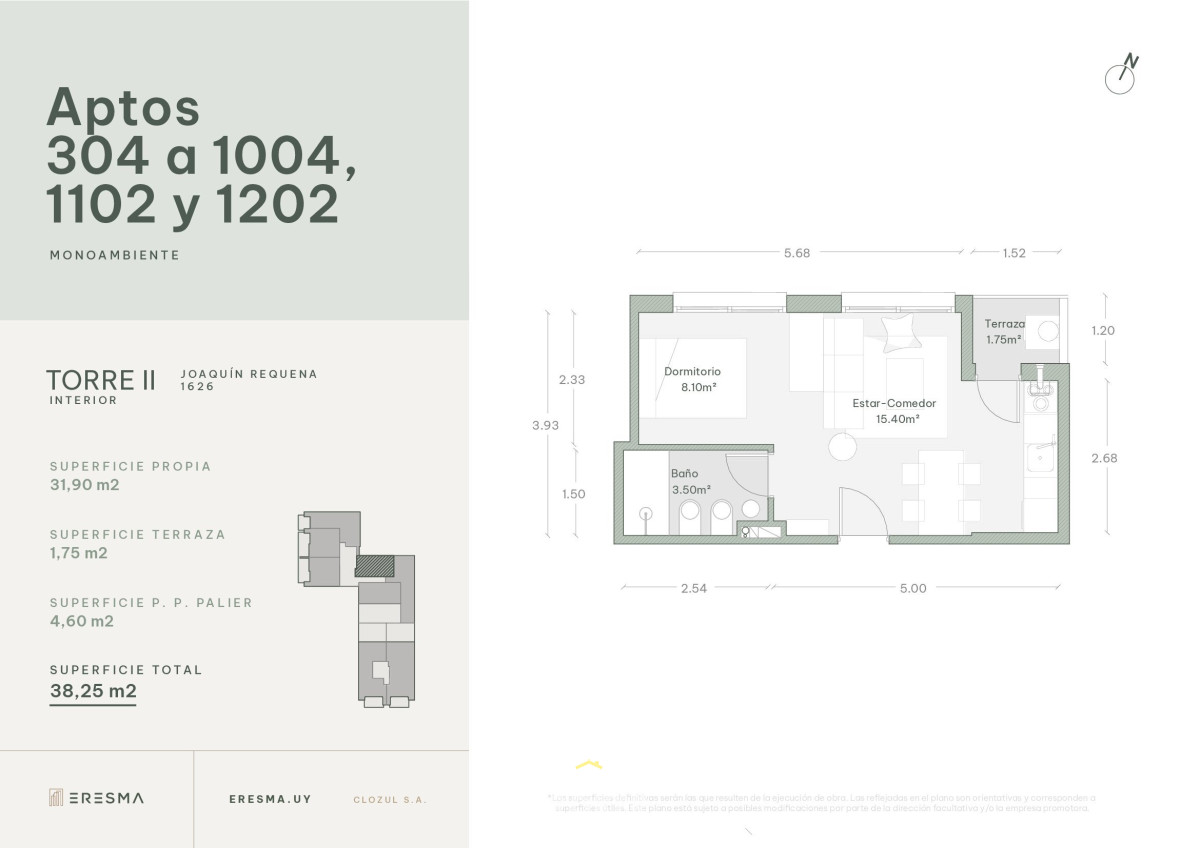 APARTAMENTO EN VENTA EDIFICIO ERESMA |  18 DE  JULIO Y JOAQUIN REQUENA | MONOAMBIENTE CON DORMITORIO DEFINIDO - HHO2536A