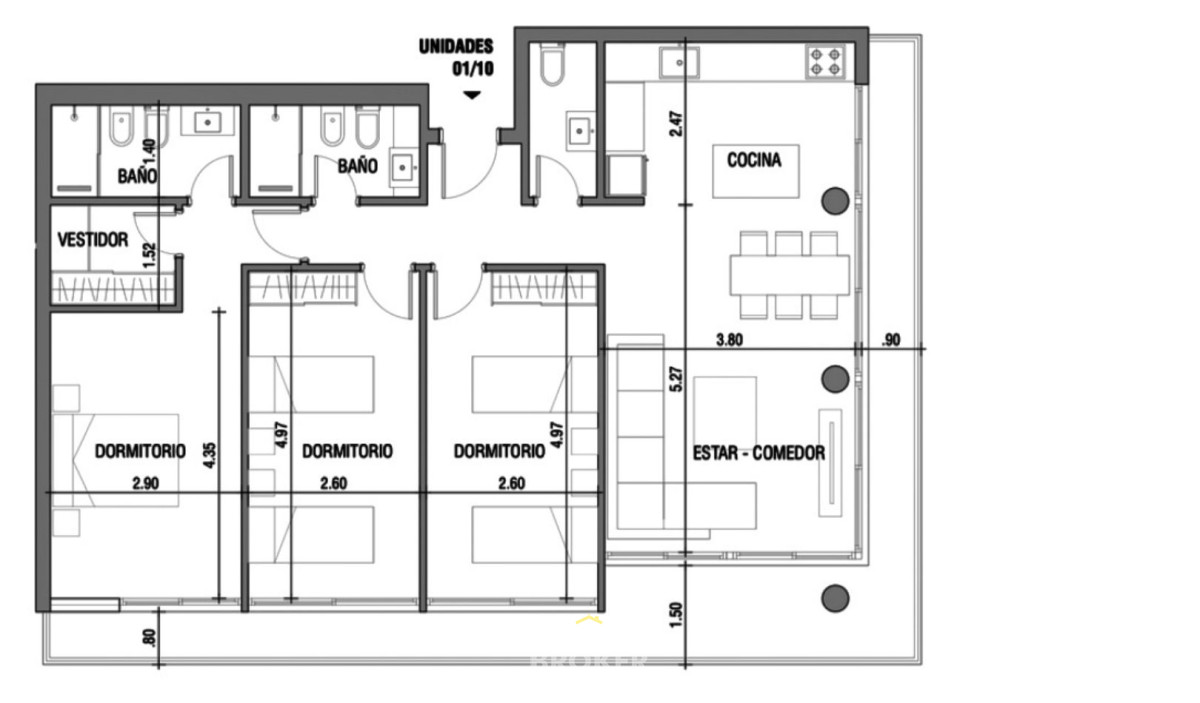 Edificio Torres del Este, Venta depto 3 dormitorios, Punta del Este.  - HHO3588A