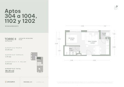 ERESMA II EN CONSTRUCCIÓN, MOAMBIENTE EN VENTA CORDÓN, MONTEVIDEO
