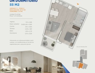 Edificio Gala Pop, venta departamento a estrenar, 1 dor.  Tres Cruces,  Montevideo.