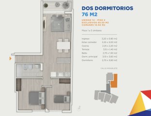 Edificio Gala Pop, venta departamento a estrenar, 2 dor.  Tres Cruces,  Montevideo.