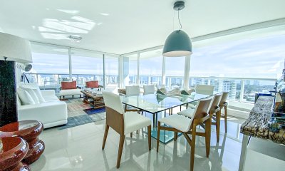Apartamento en venta edificio One 1, Penthouse con parrillero y vistas.