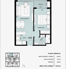 Venta 1 dor, Ocean Drive Country II, Zona Roosevelt, Punta del Este.