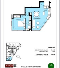 Venta 1 dor, Ocean Drive Country I, Zona Roosevelt, Punta del Este.