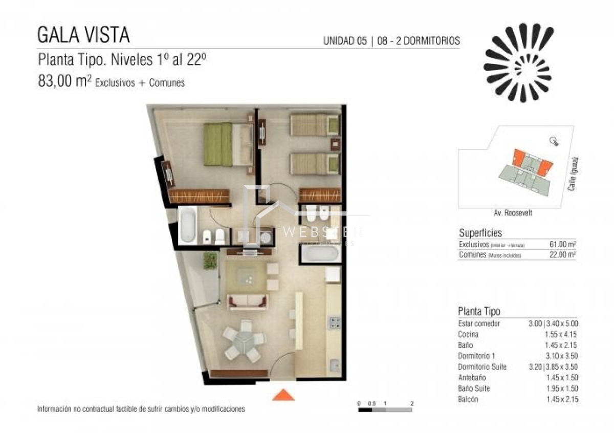 Apartamento ID.1041 - Venta apartamento en moderno edificio en Roosevelt 