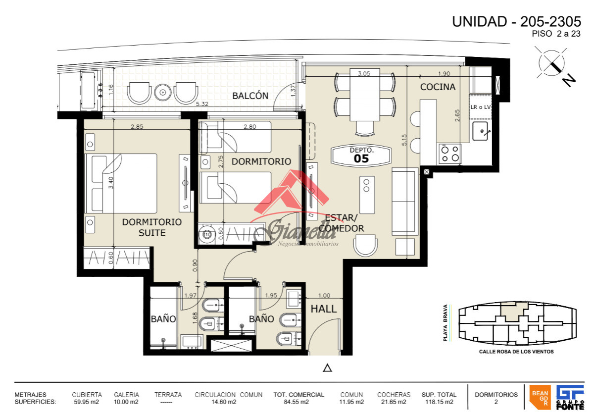 Apartamento ID.2215 - departamento en venta proyecto en construccion  brava punta del este