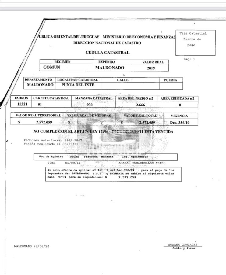 Terreno ID.678 - Terreno en venta Rincón Del Indio 