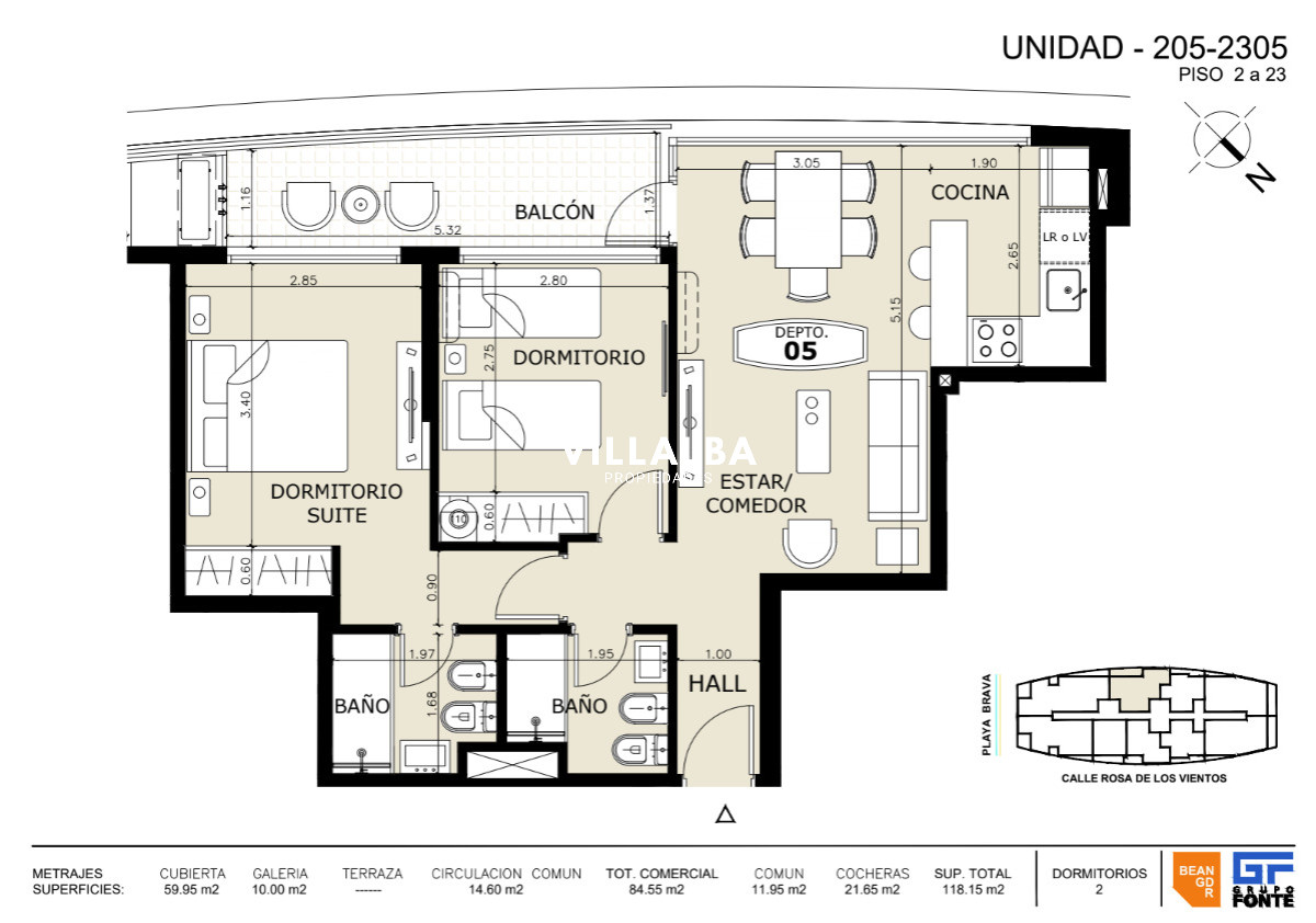 Apartamento ID.4160 - Edificio en pozo .  Departamento en venta  excelente ubicacion con servicios 5 estrellas 