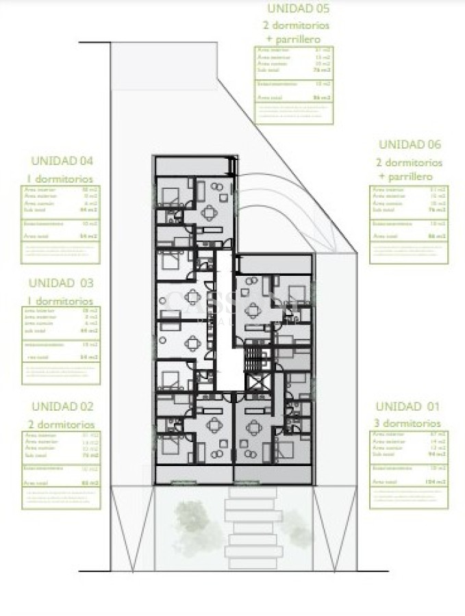 Apartamento ID.2256 - Apartamento en venta  de 1 dormitorio a estrenar sobre Roosevelt