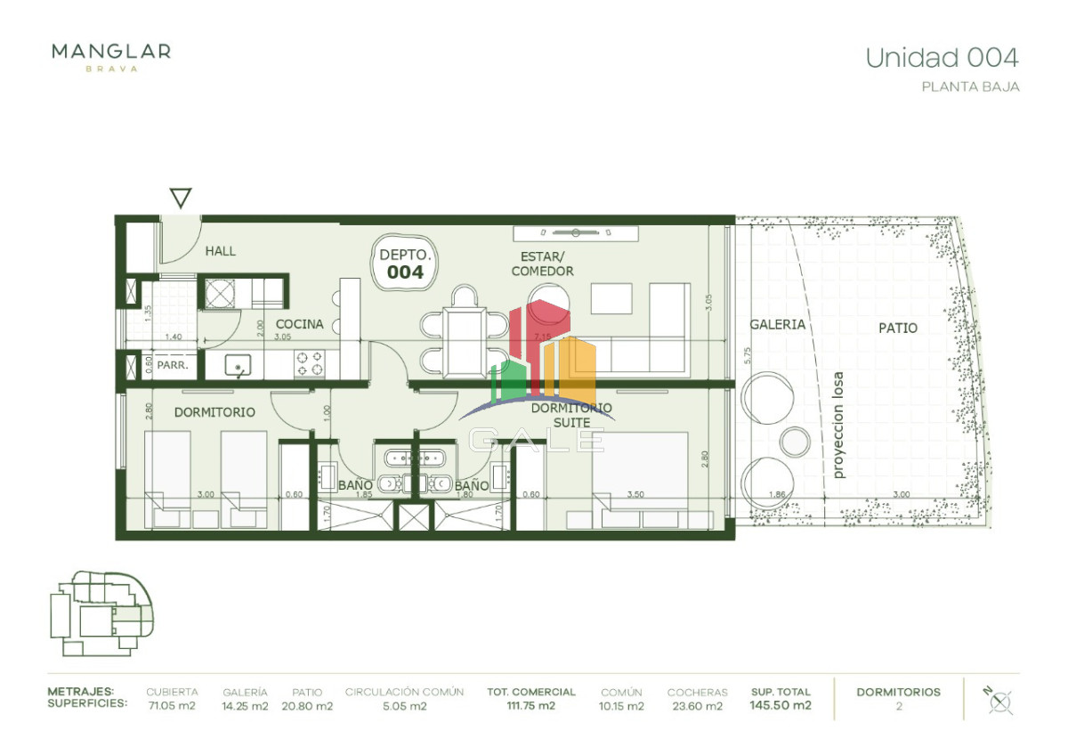 Apartamento ID.4690 - Apartamento de 2 dormitorios en venta, Playa Brava Punta del Este