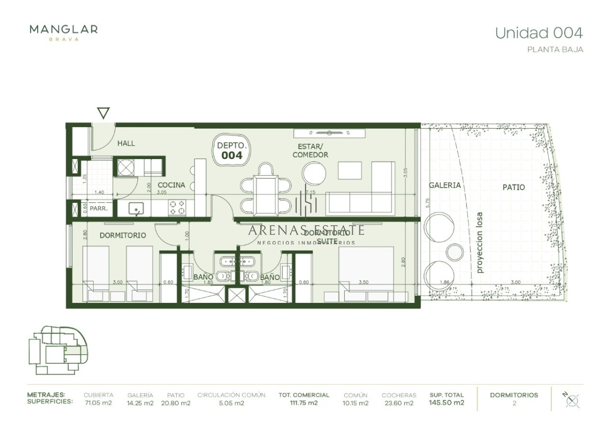 Apartamento ID.4448 - Apartamento de 2 dormitorios en venta, Playa Brava, Punta del Este